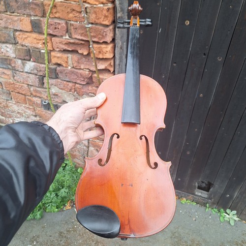 Violin and case art project - violin,