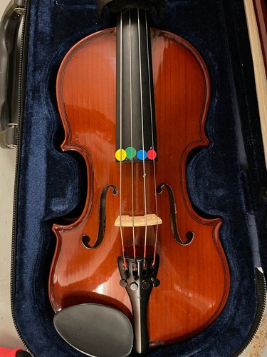 Violin labelled mayflower - violin,