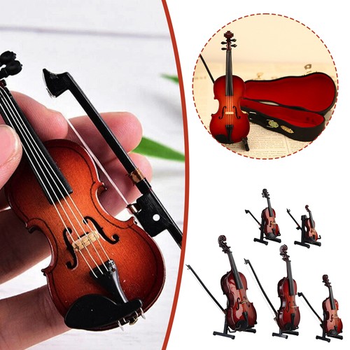 Miniature violin with case - violin,
