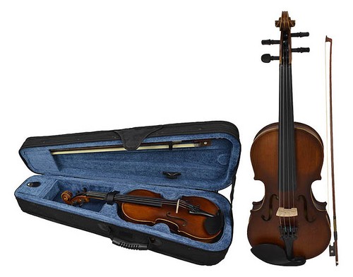 Size violin kit with - 1/8, bow