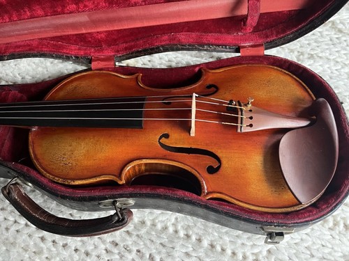 Violin and case - and,