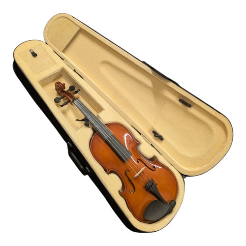 Dimavery violin brown in - dimavery, 3/4