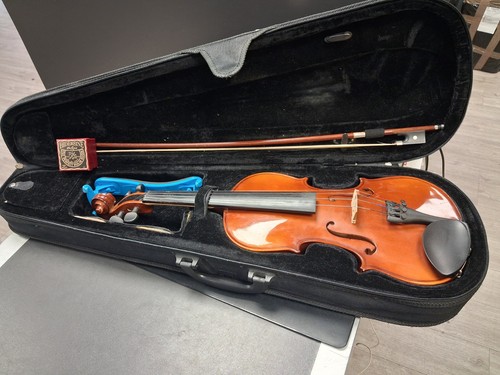 Violin with case - violin, case,