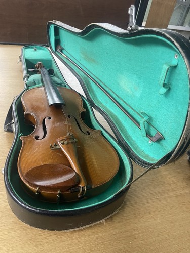 Vintage old small violin with